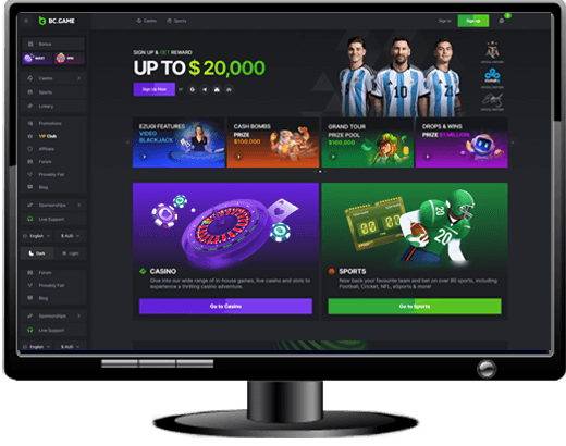 BC Game Casino Website