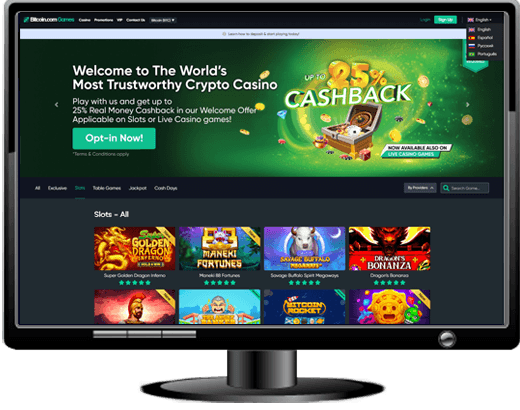 Bitcoin.com Games Casino Website