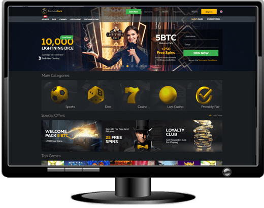 Fortune Jack Casino Website