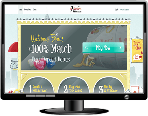 Manhattan Slots Casino Website