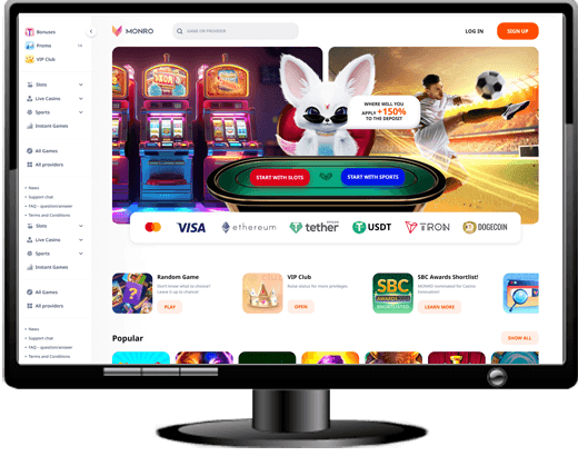 Monro Casino Website