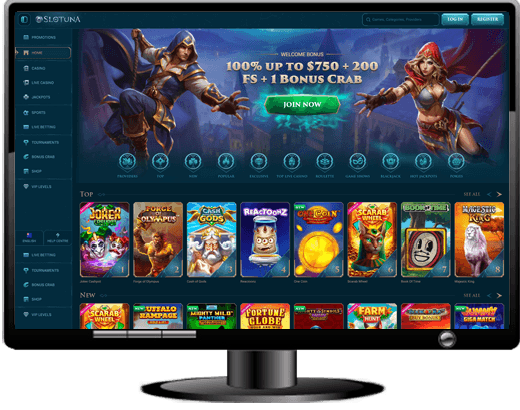 Slotuna Casino Website
