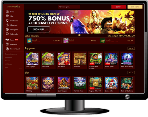 Spartan Slots Casino Website