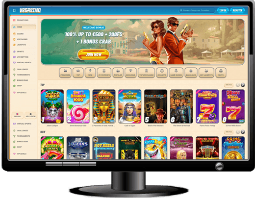 Vegasino Casino Website