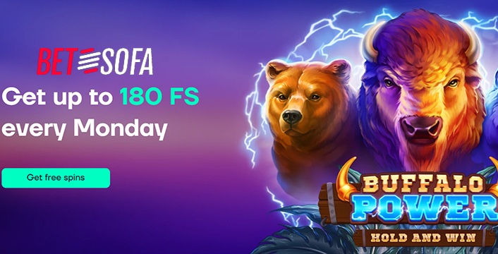 BetSofa Casino Get 180 Free Spins Every Monday